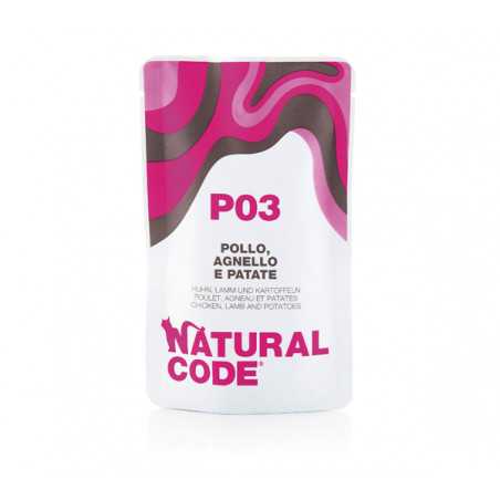 Natural Code - P 03 -  Pouch Pollo Agnello e Patate 70g
