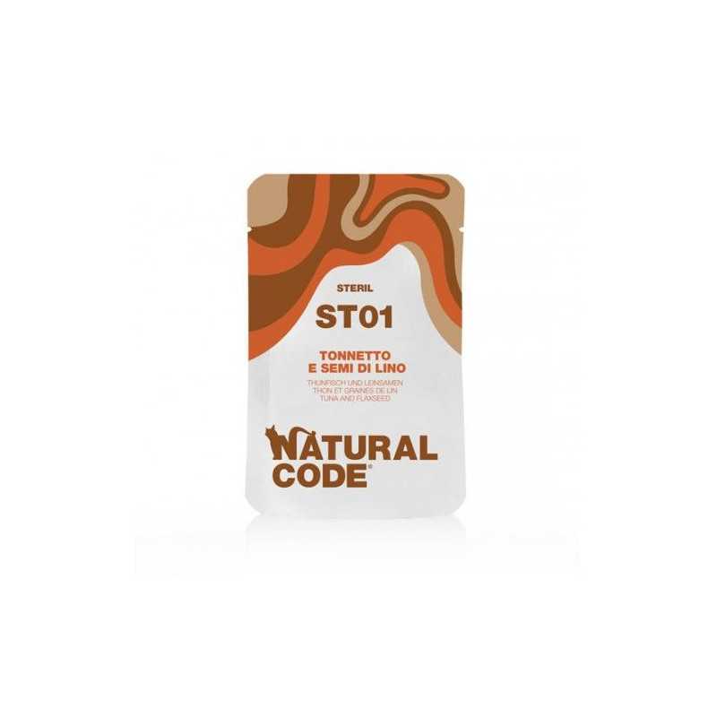 Natural Code - Steril 01 -  Pouch Tonnetto e Semi di lino 70g