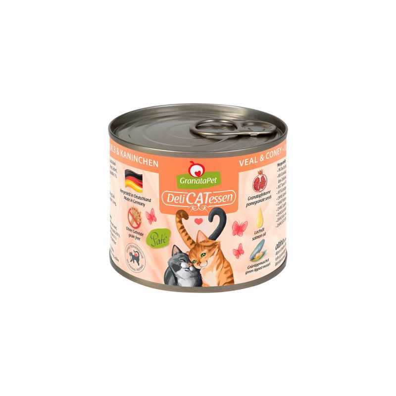 GranataPet DeliCatessen veal & coney - completo - 200g lattina