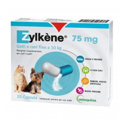Vetoquinol Zylkene 75 mg - 20 capsule - per Cani e Gatti fino a 10 kg