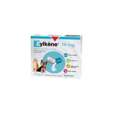 Vetoquinol Zylkene 75 mg - 20 capsule - per Cani e Gatti fino a 10 kg