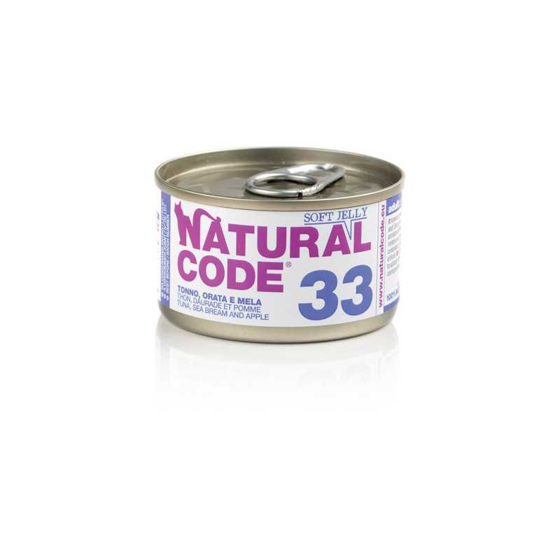 Natural Code 33 - Tonno, Orata e Mela 85g